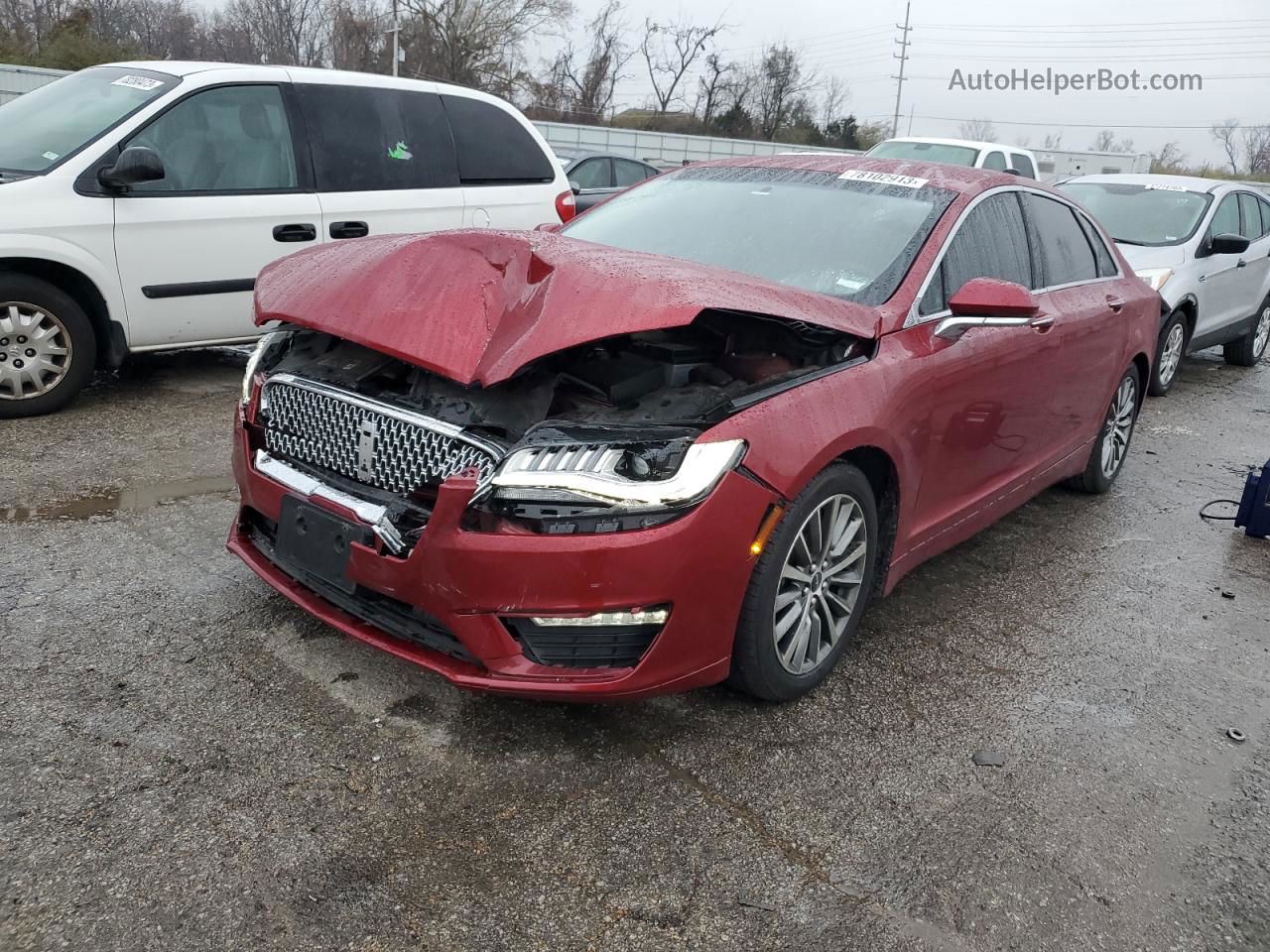 2017 Lincoln Mkz Premiere Бордовый vin: 3LN6L5A90HR613772