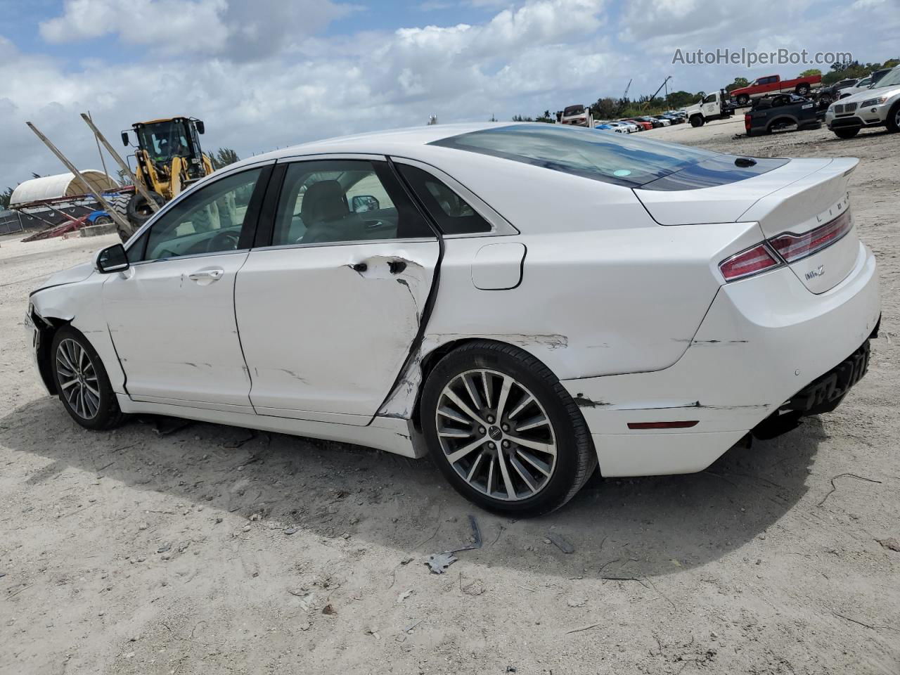 2017 Lincoln Mkz Premiere White vin: 3LN6L5A92HR654887