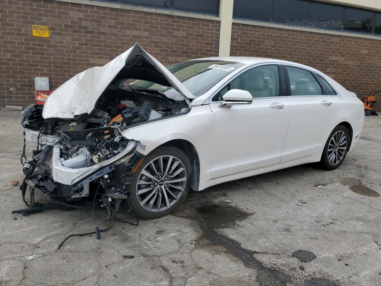 2017 Lincoln Mkz Premiere White vin: 3LN6L5A93HR643428