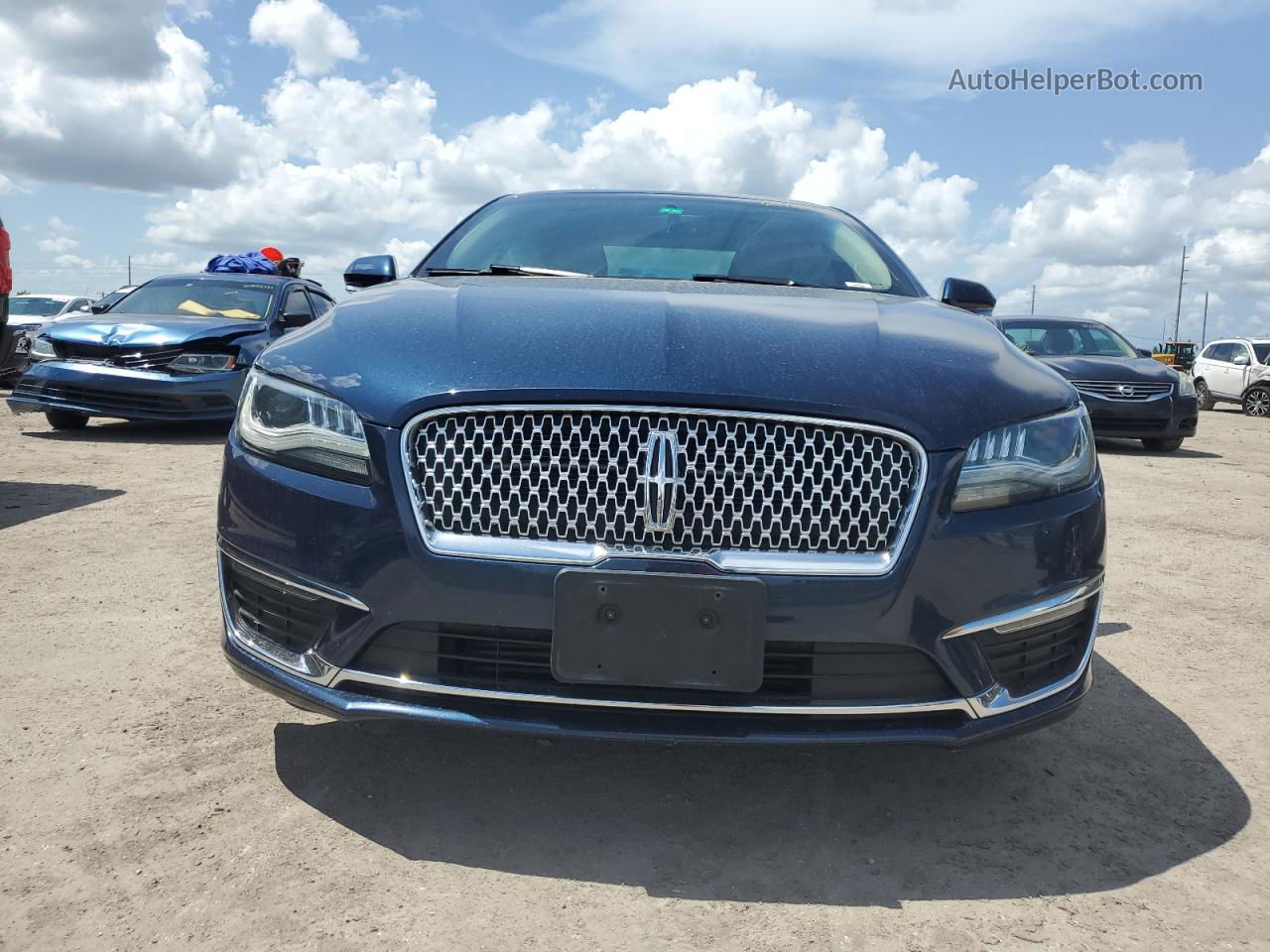 2017 Lincoln Mkz Premiere Синий vin: 3LN6L5A96HR619320