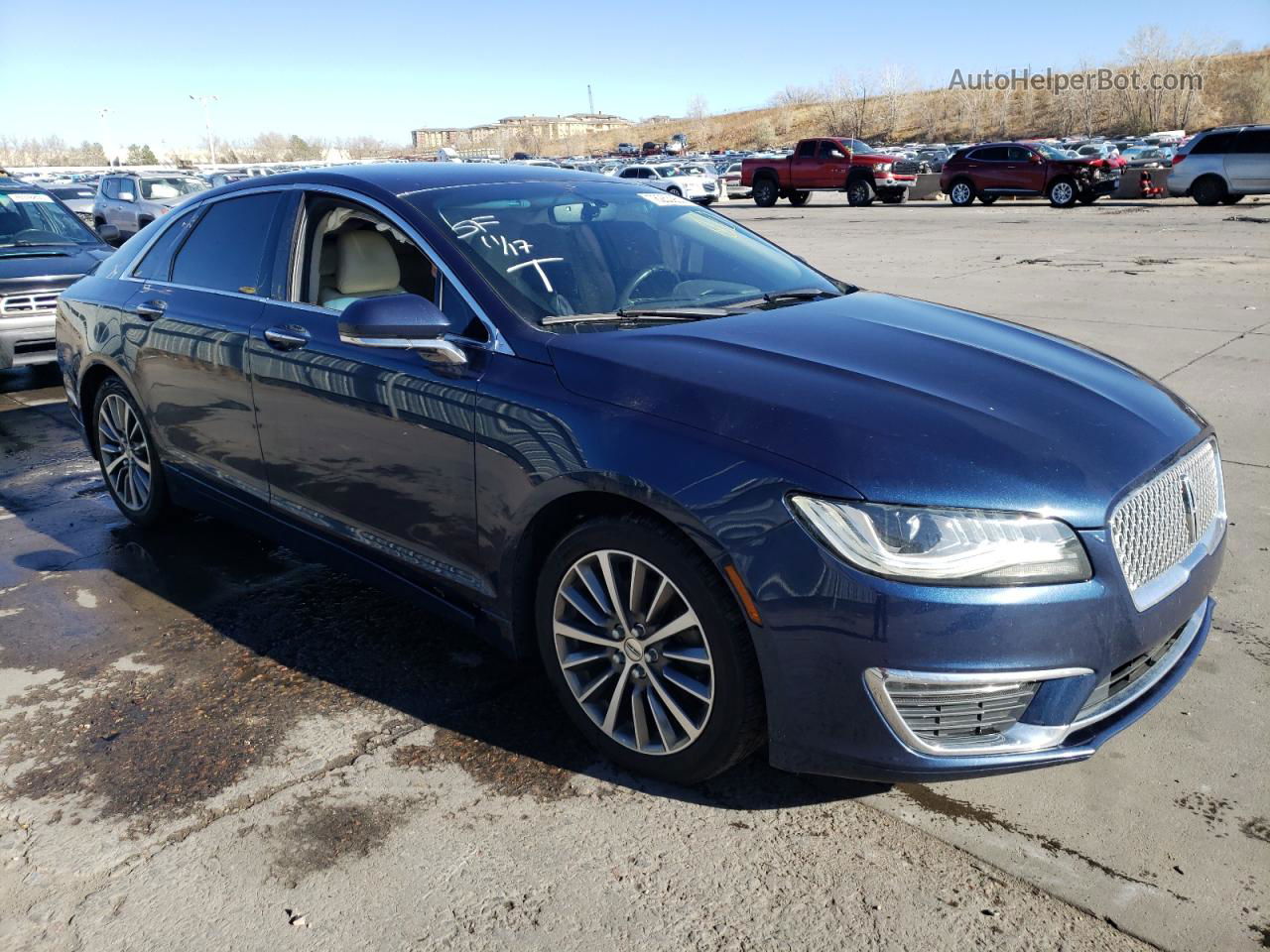 2017 Lincoln Mkz Premiere Blue vin: 3LN6L5A97HR663164