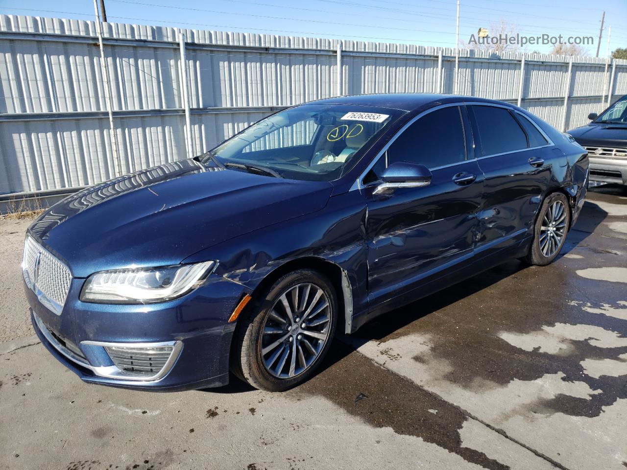 2017 Lincoln Mkz Premiere Blue vin: 3LN6L5A97HR663164