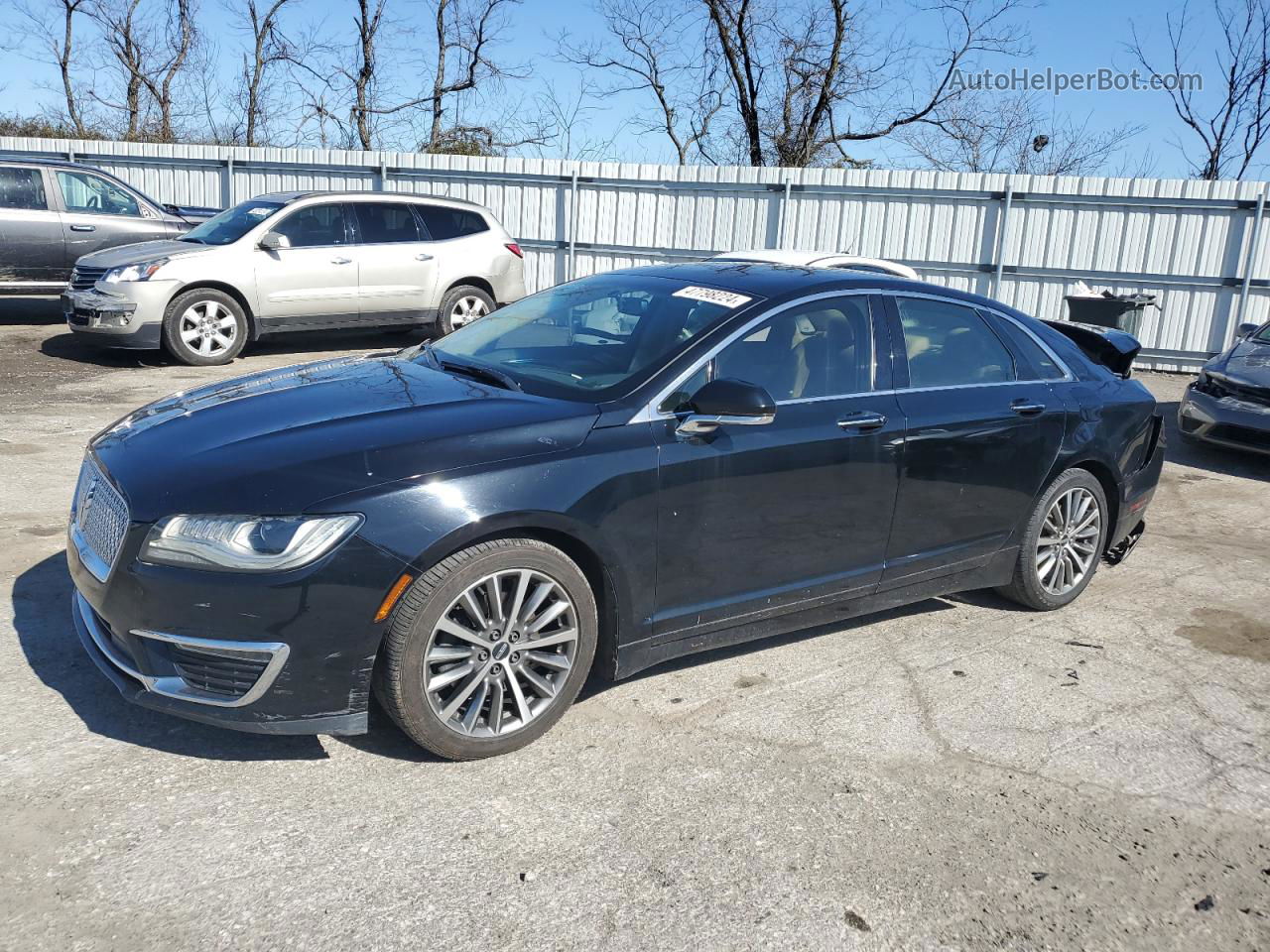 2017 Lincoln Mkz Premiere Черный vin: 3LN6L5B91HR630269