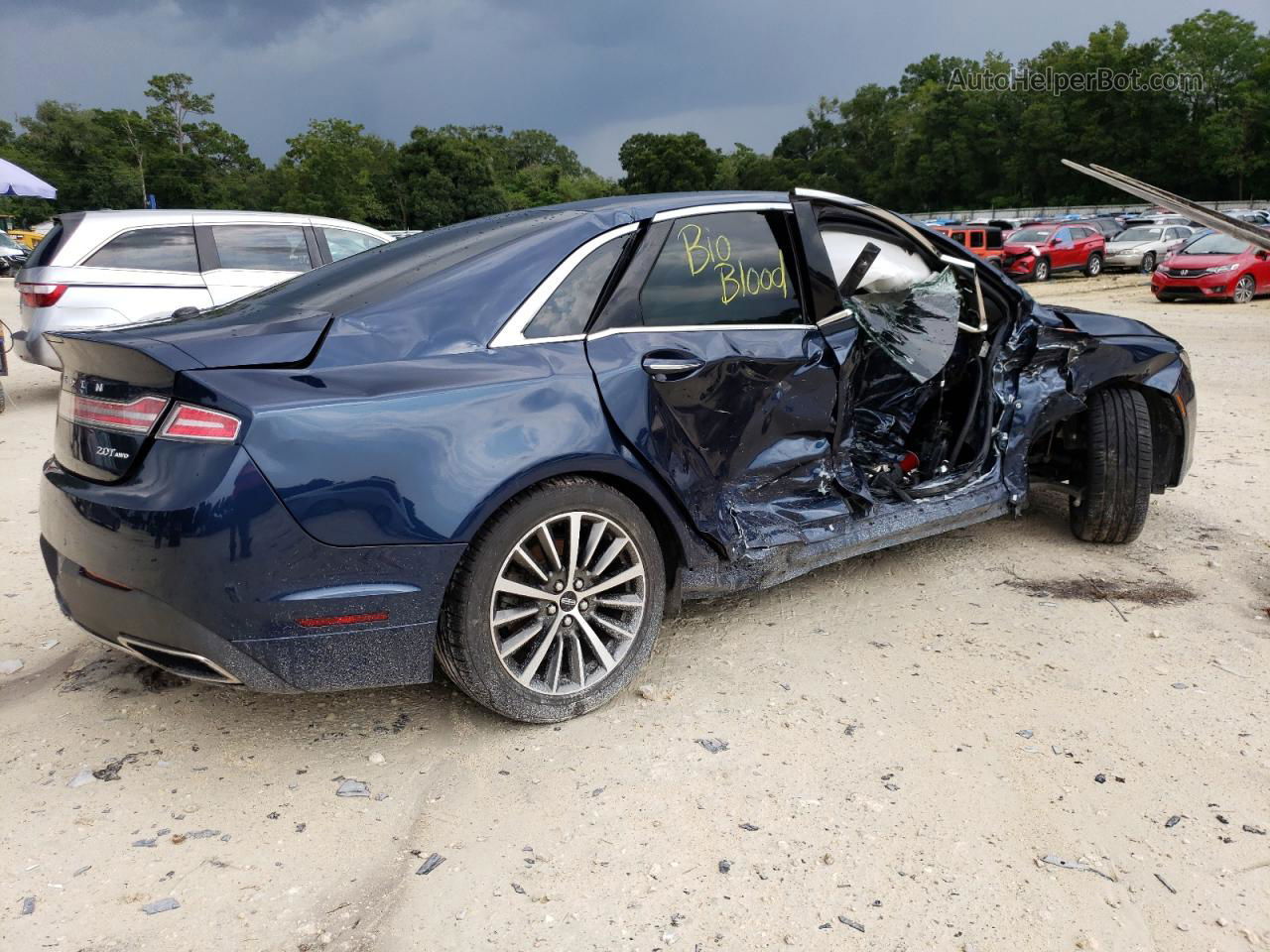 2017 Lincoln Mkz Premiere Blue vin: 3LN6L5B99HR651113