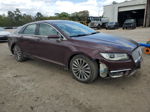 2017 Lincoln Mkz Select Темно-бордовый vin: 3LN6L5C90HR615566