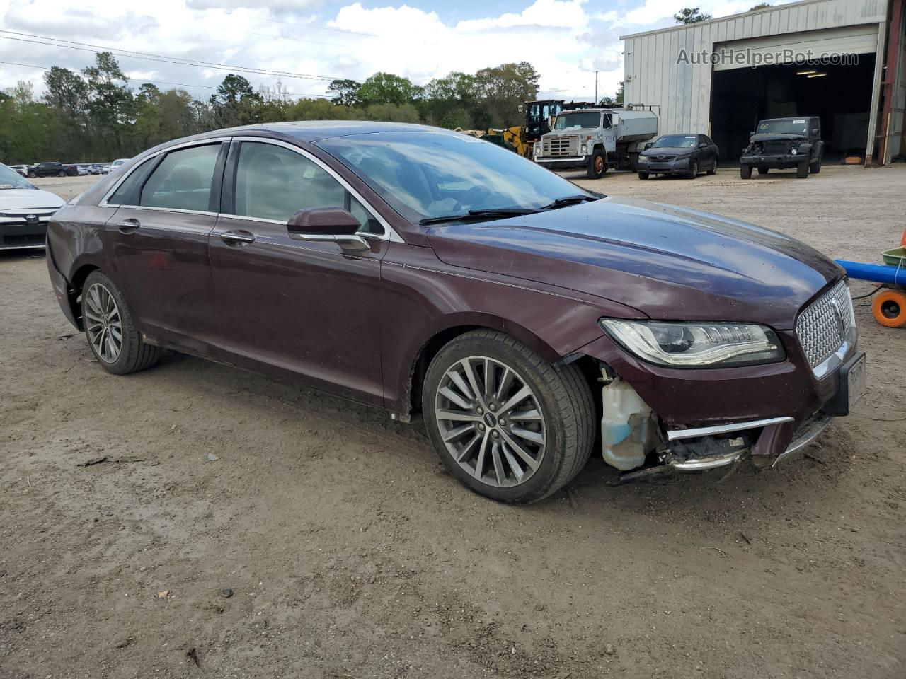 2017 Lincoln Mkz Select Maroon vin: 3LN6L5C90HR615566