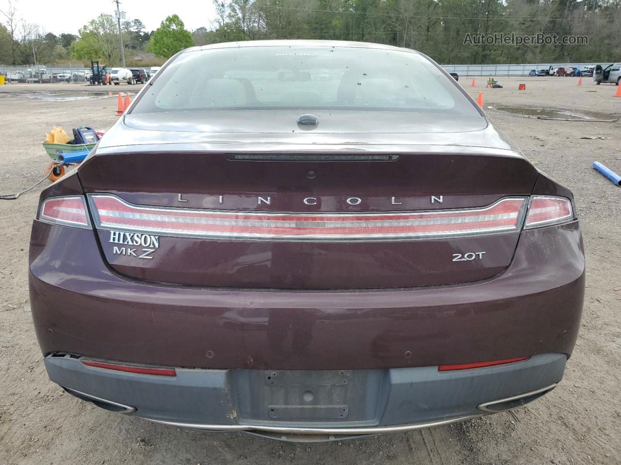 2017 Lincoln Mkz Select Maroon vin: 3LN6L5C90HR615566