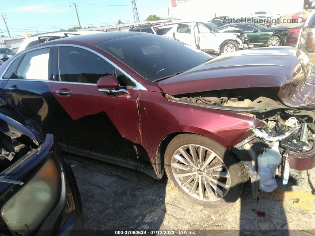 2017 Lincoln Mkz Select Burgundy vin: 3LN6L5C90HR663939