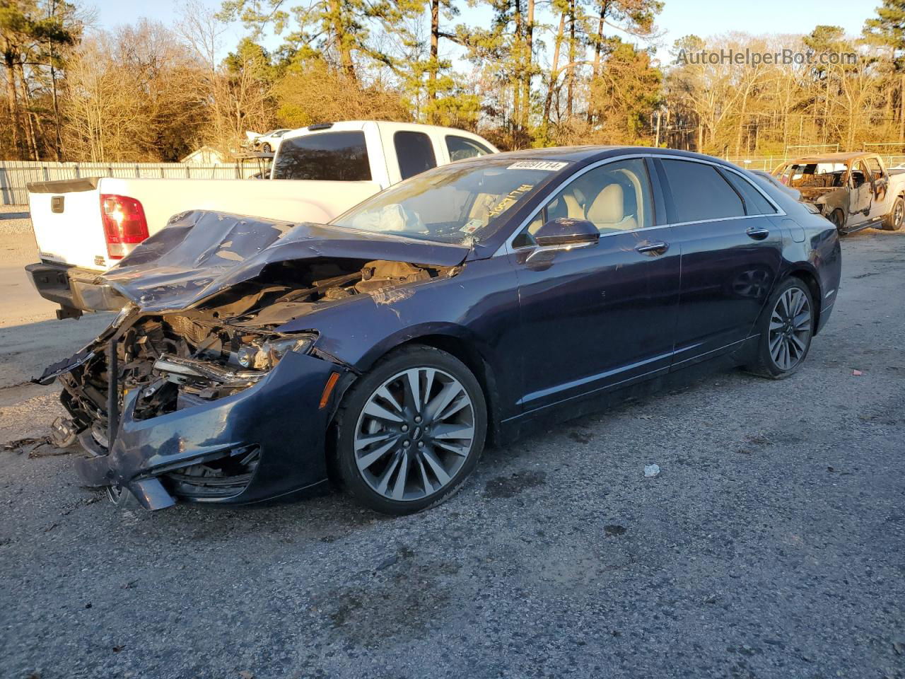 2017 Lincoln Mkz Select Blue vin: 3LN6L5C91HR645336