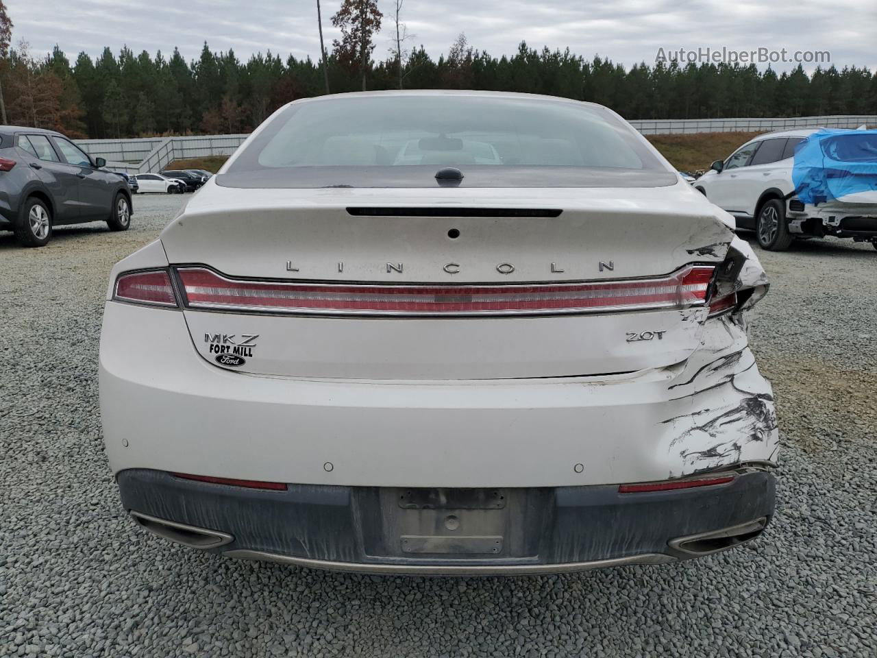 2017 Lincoln Mkz Select White vin: 3LN6L5C91HR653095