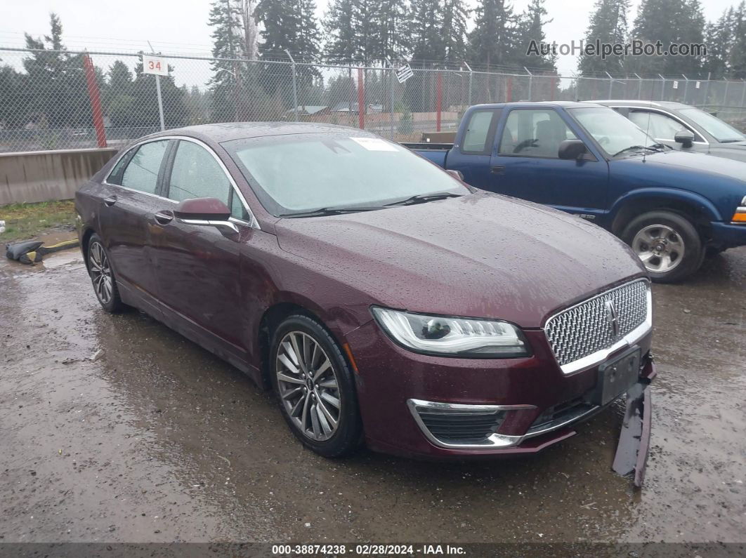 2017 Lincoln Mkz Select Red vin: 3LN6L5C92HR604889