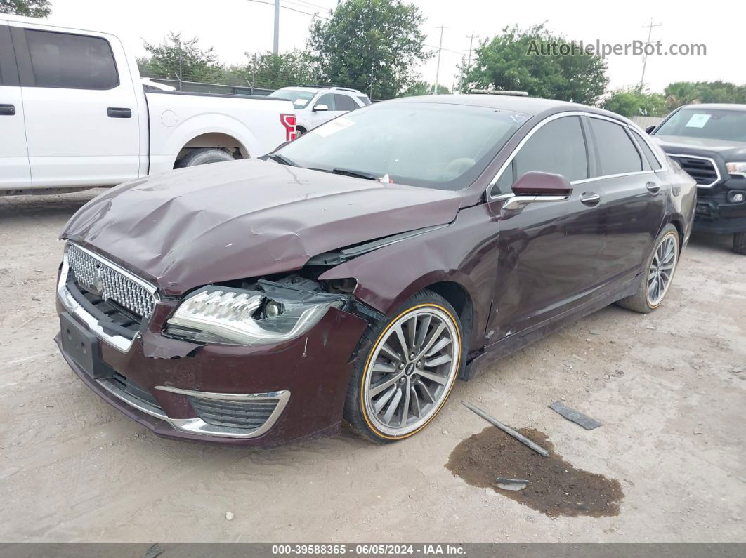 2017 Lincoln Mkz Select Burgundy vin: 3LN6L5C94HR629762