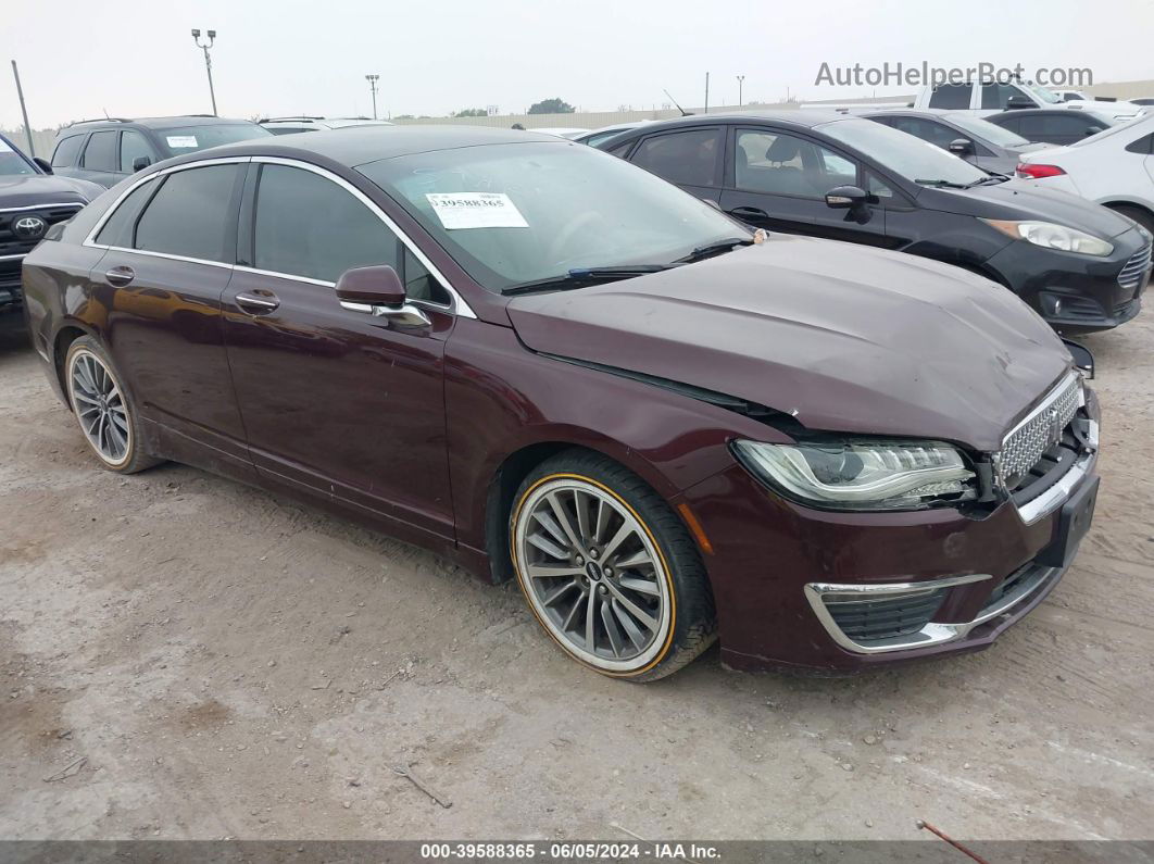 2017 Lincoln Mkz Select Burgundy vin: 3LN6L5C94HR629762