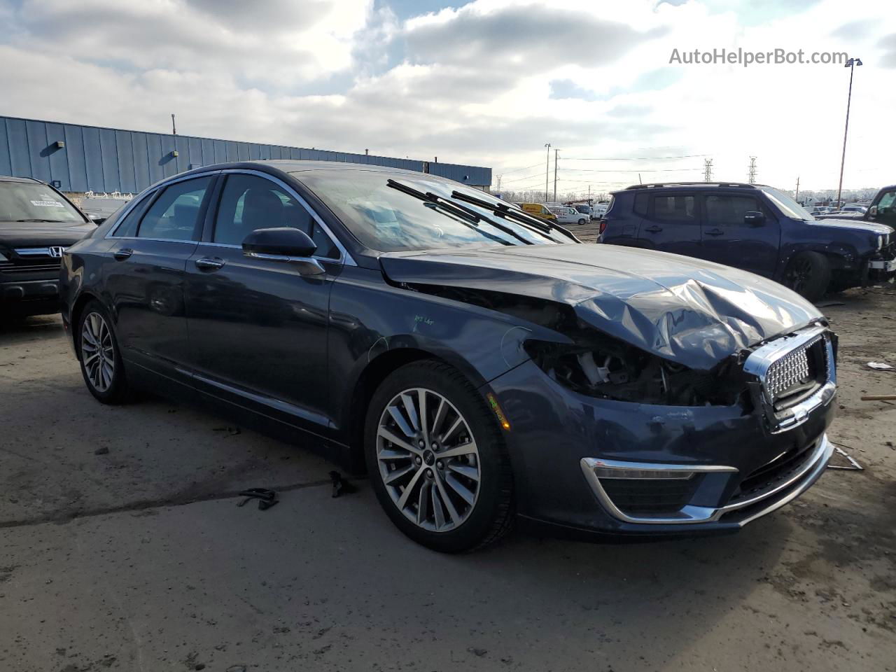 2017 Lincoln Mkz Select Синий vin: 3LN6L5C95HR603588