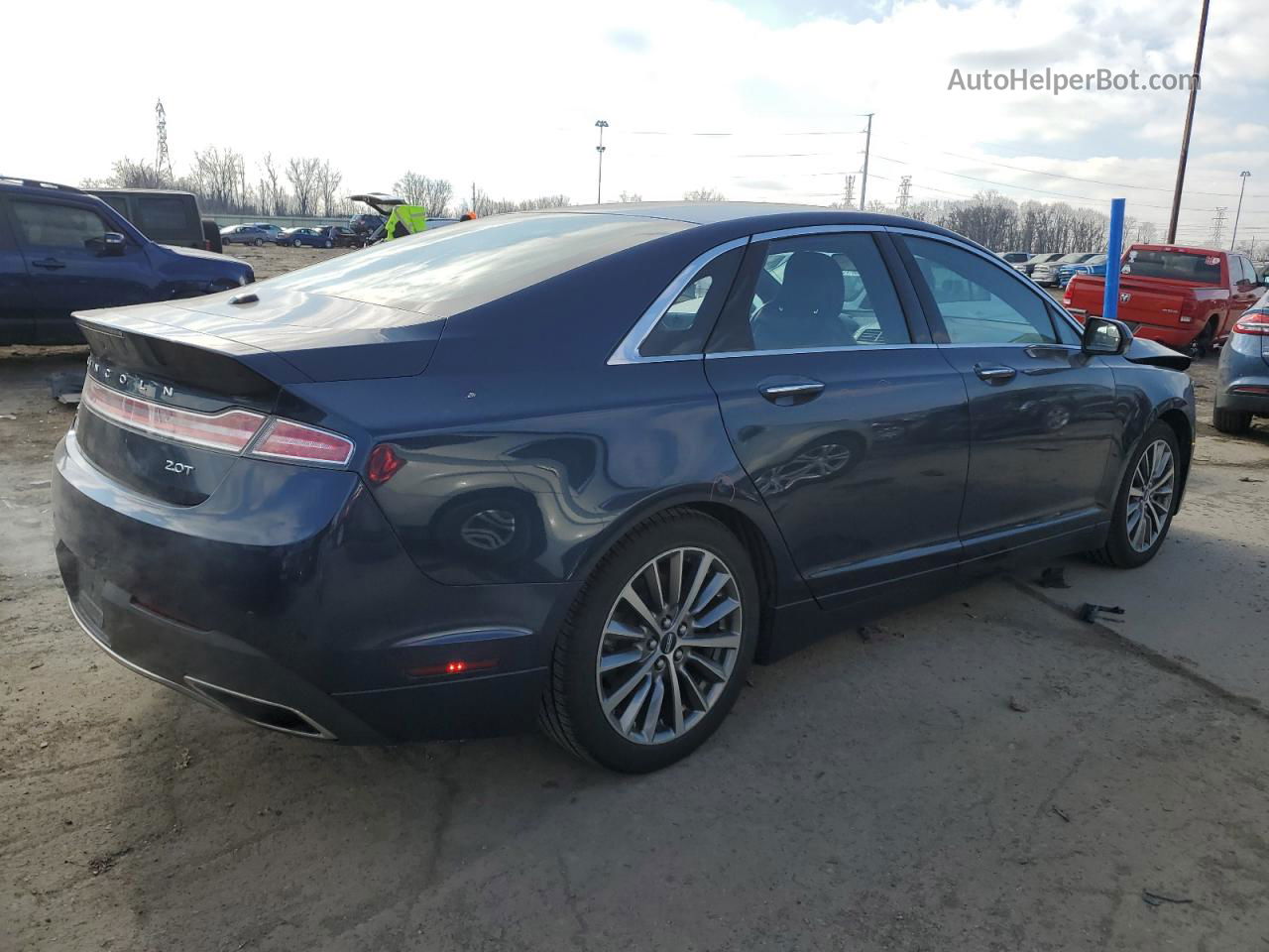 2017 Lincoln Mkz Select Синий vin: 3LN6L5C95HR603588