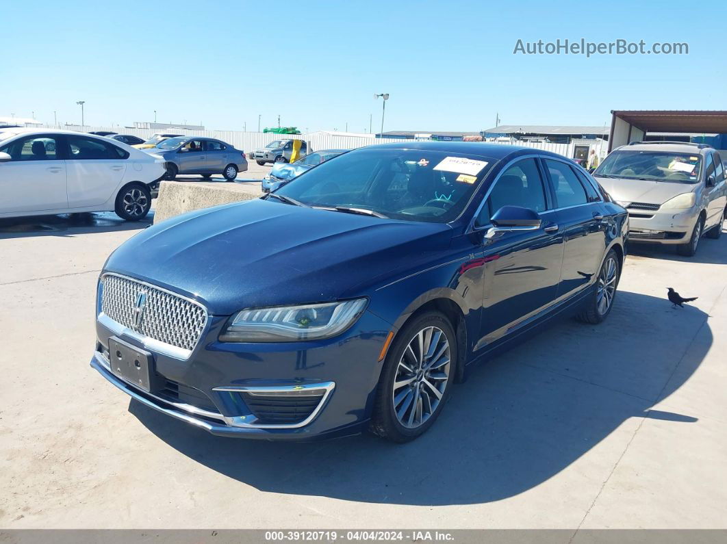 2017 Lincoln Mkz Select Синий vin: 3LN6L5C95HR608189