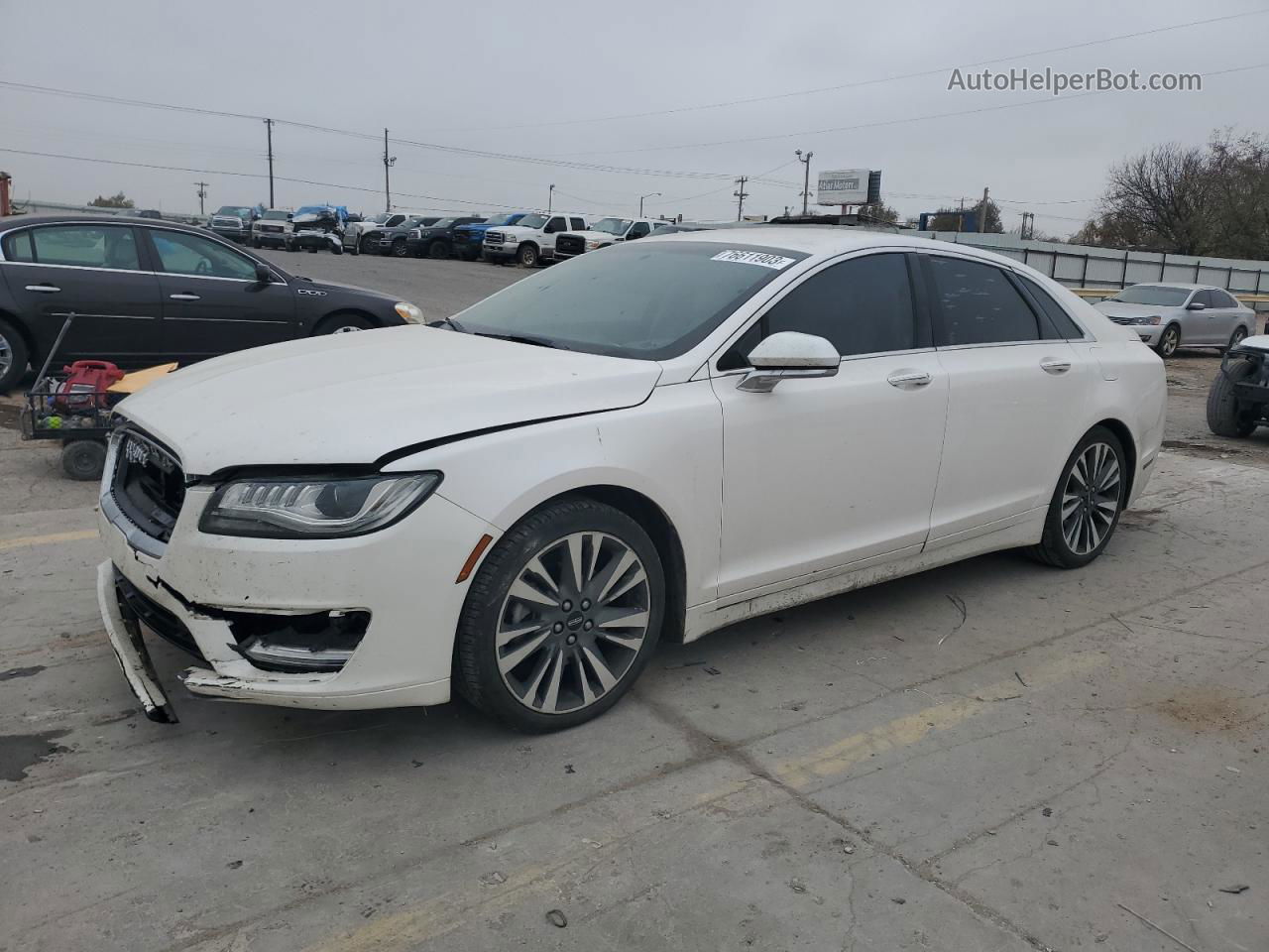 2017 Lincoln Mkz Select Белый vin: 3LN6L5C95HR655643