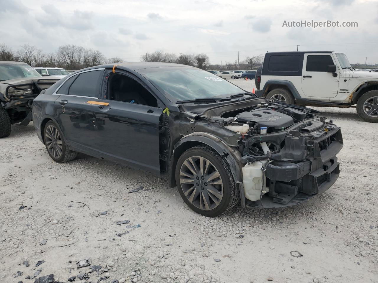 2017 Lincoln Mkz Select Черный vin: 3LN6L5C95HR657568