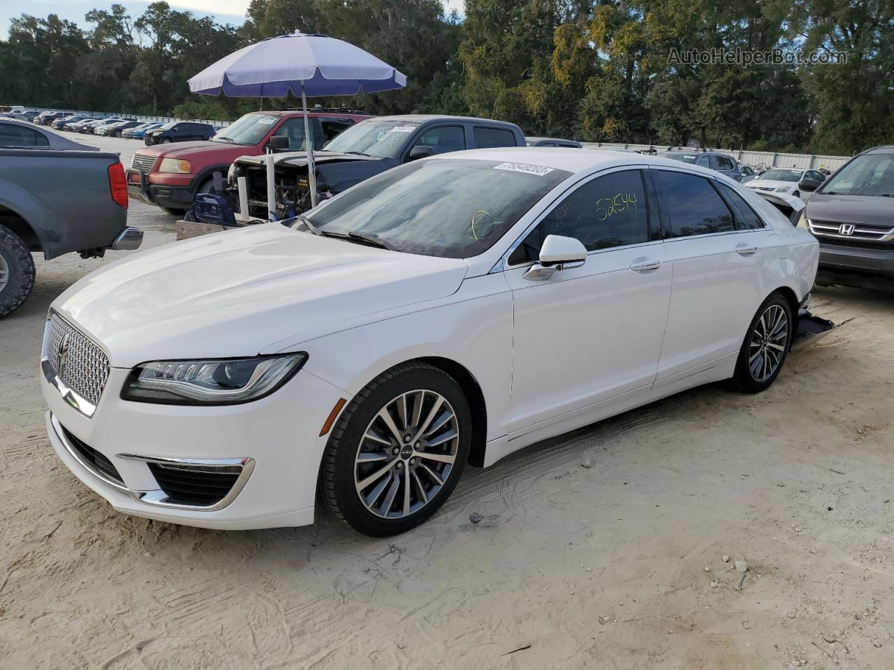 2017 Lincoln Mkz Select White vin: 3LN6L5C99HR637632