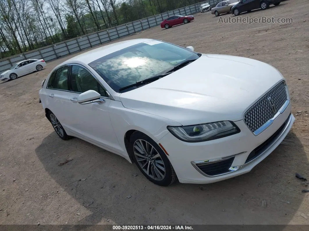 2017 Lincoln Mkz Select White vin: 3LN6L5C9XHR611640