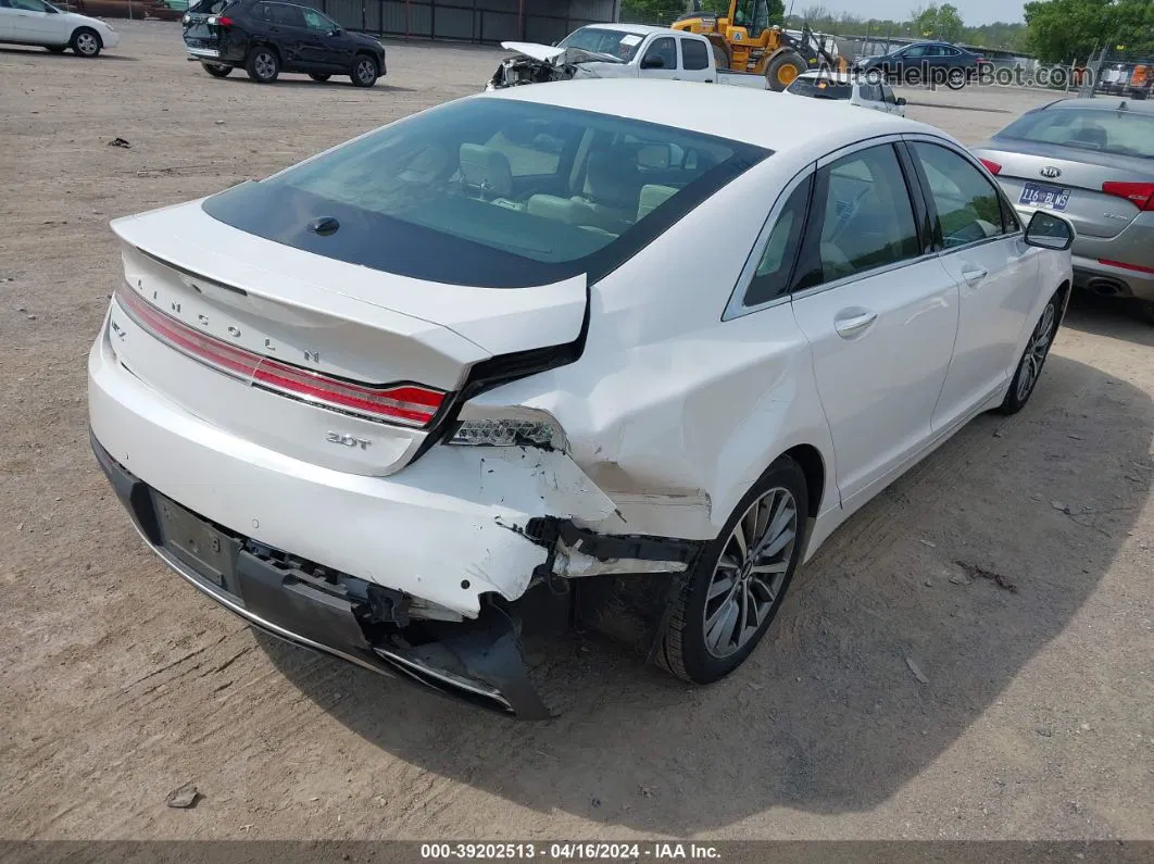 2017 Lincoln Mkz Select Белый vin: 3LN6L5C9XHR611640