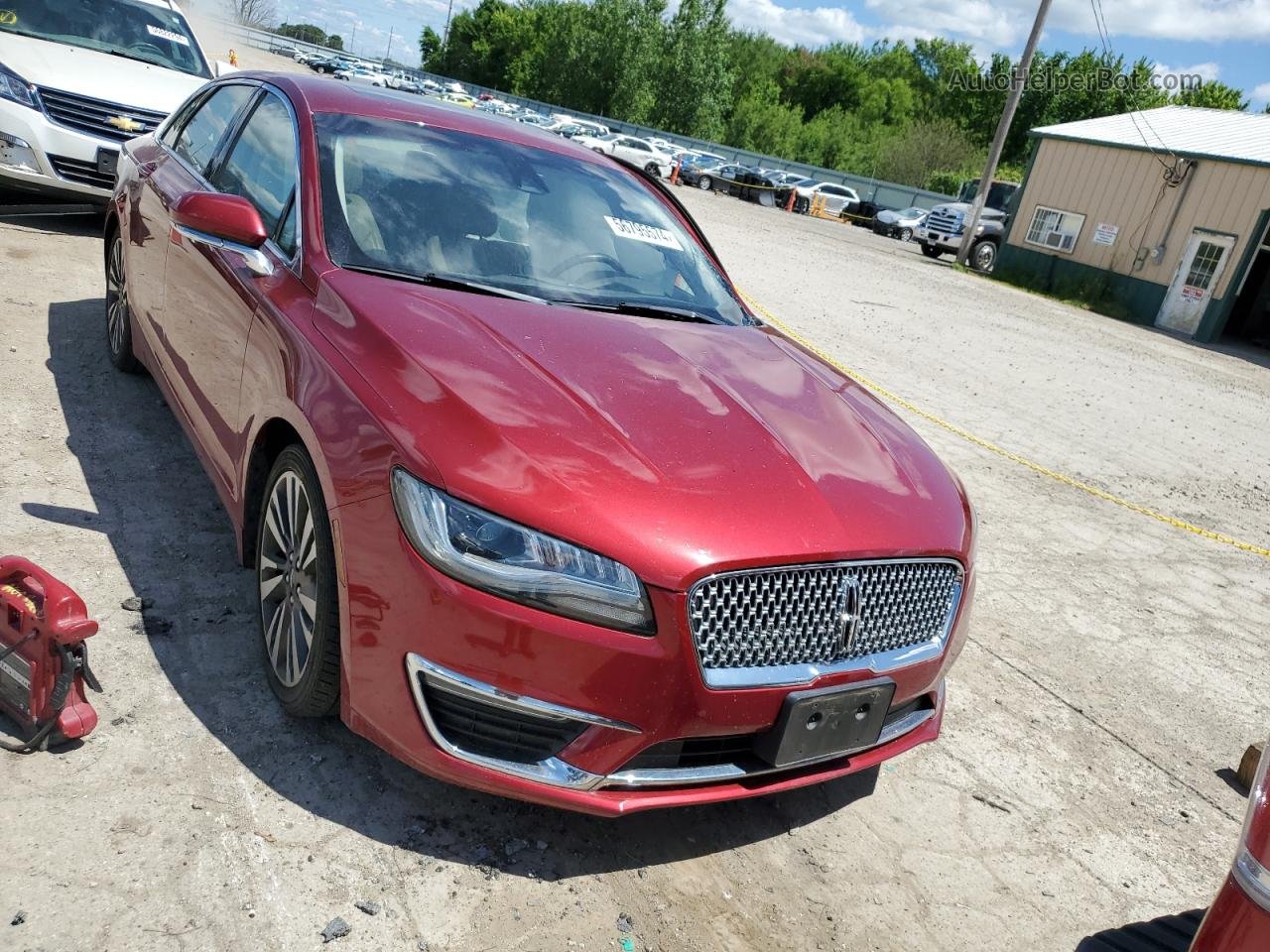 2017 Lincoln Mkz Select Red vin: 3LN6L5C9XHR618829
