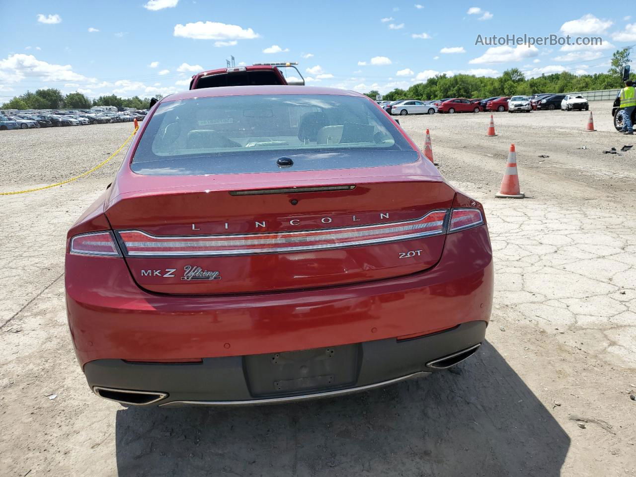 2017 Lincoln Mkz Select Red vin: 3LN6L5C9XHR618829