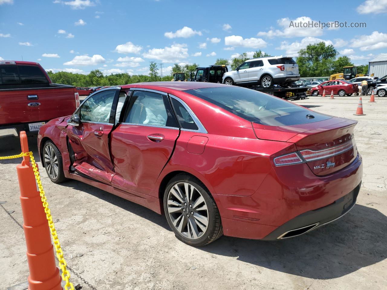 2017 Lincoln Mkz Select Red vin: 3LN6L5C9XHR618829