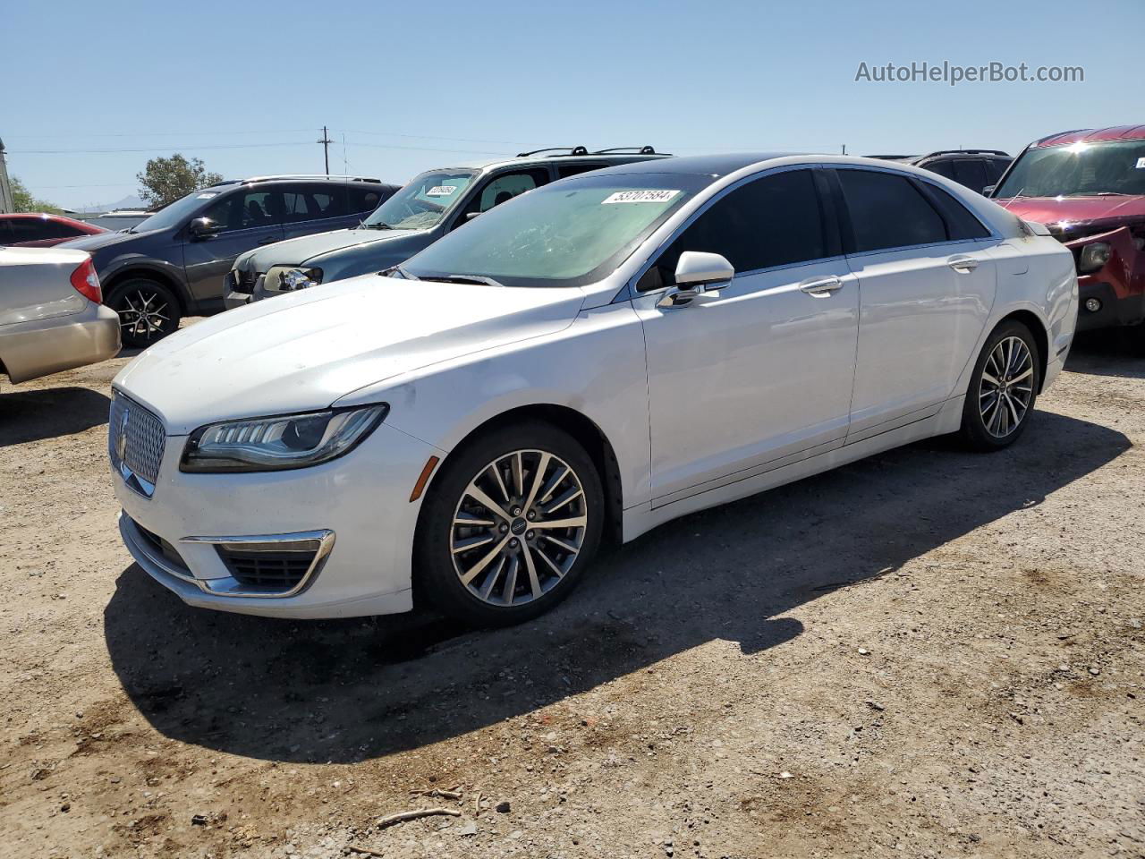 2017 Lincoln Mkz Select White vin: 3LN6L5CC6HR641391