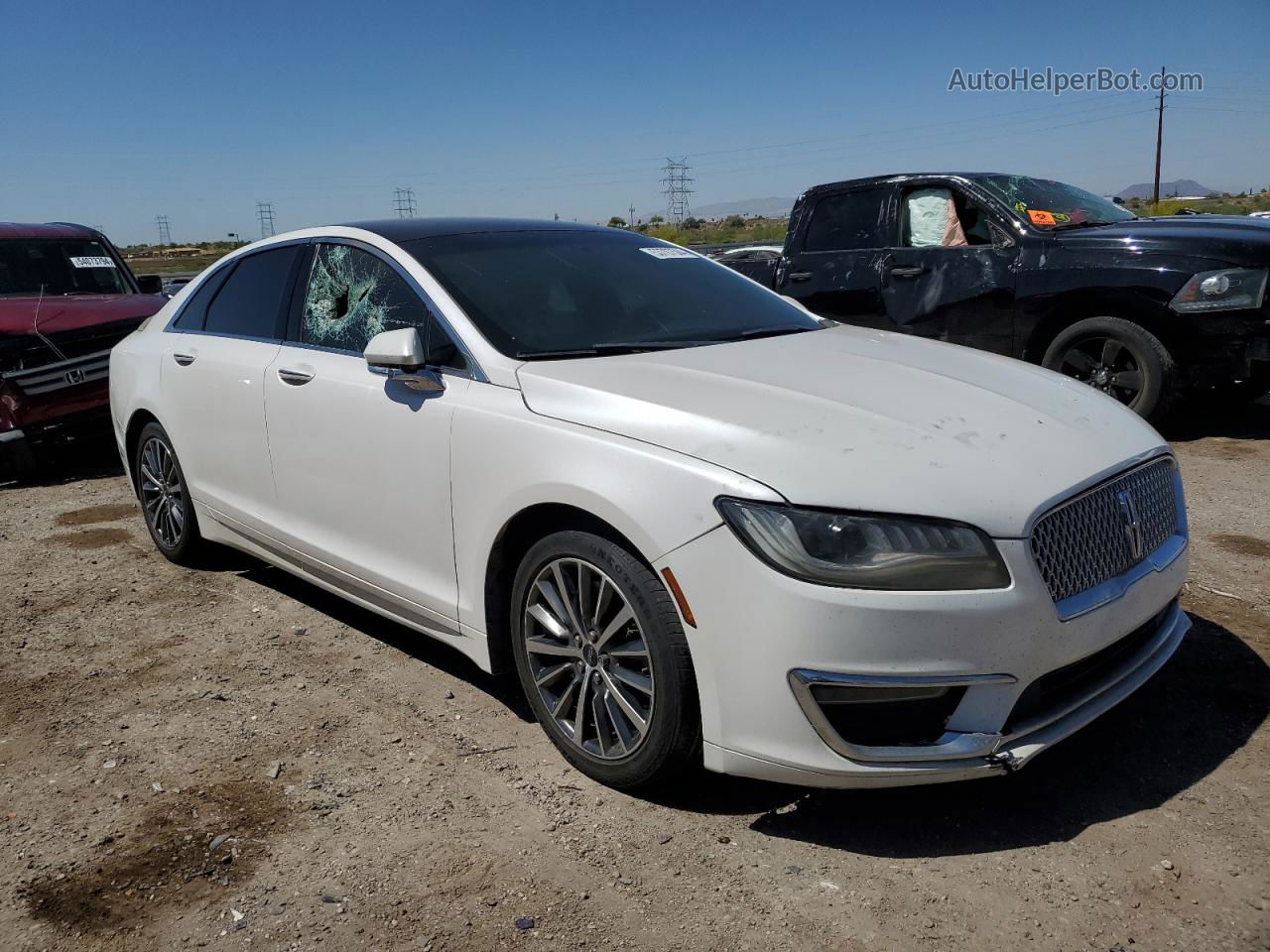 2017 Lincoln Mkz Select White vin: 3LN6L5CC6HR641391