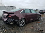 2017 Lincoln Mkz Select Burgundy vin: 3LN6L5D90HR664314