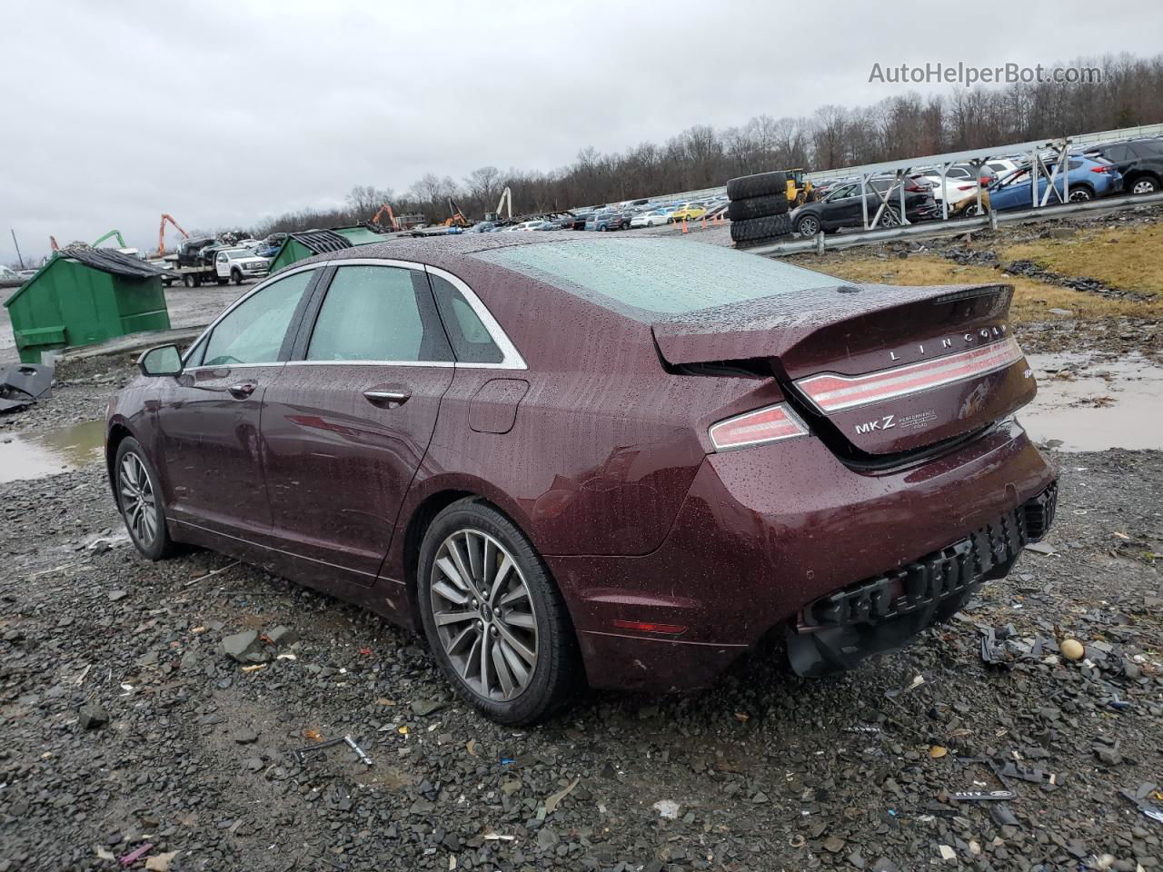 2017 Lincoln Mkz Select Burgundy vin: 3LN6L5D90HR664314