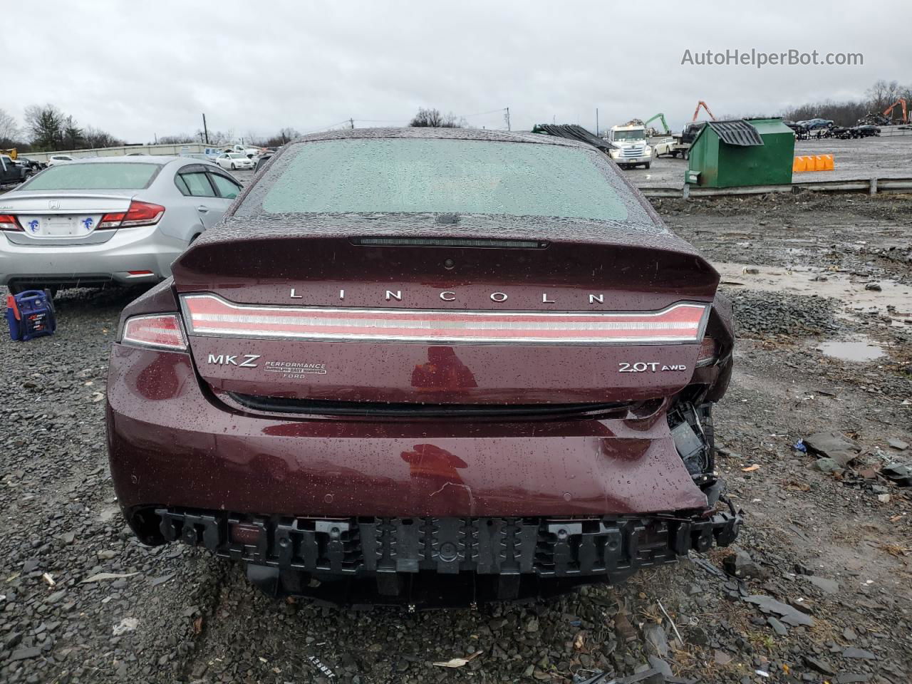 2017 Lincoln Mkz Select Burgundy vin: 3LN6L5D90HR664314