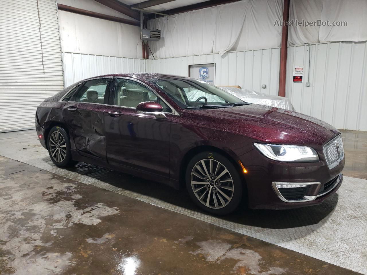 2017 Lincoln Mkz Select Бордовый vin: 3LN6L5D93HR613647