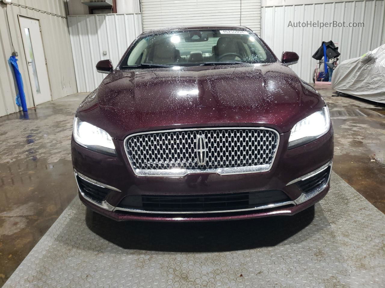 2017 Lincoln Mkz Select Бордовый vin: 3LN6L5D93HR613647