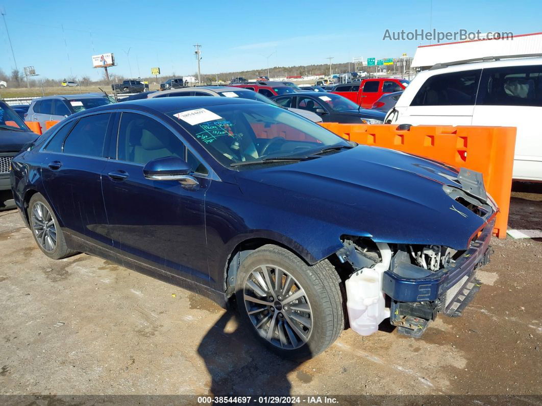 2017 Lincoln Mkz Select Blue vin: 3LN6L5D94HR657656