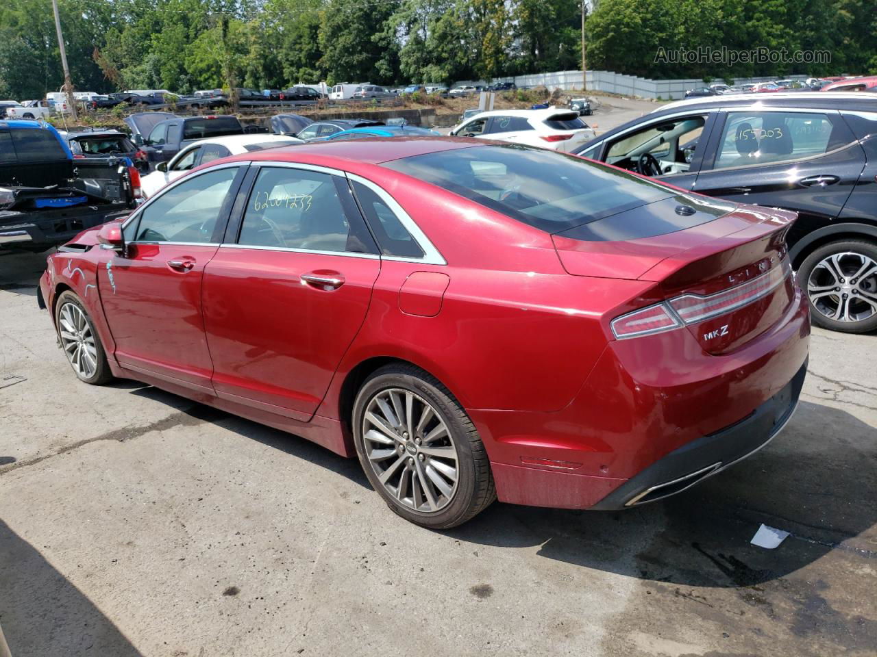 2017 Lincoln Mkz Select Red vin: 3LN6L5D97HR619709