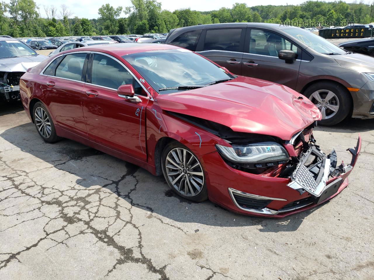 2017 Lincoln Mkz Select Red vin: 3LN6L5D97HR619709