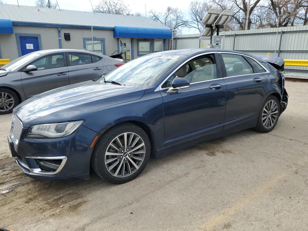 2017 Lincoln Mkz Select Синий vin: 3LN6L5D97HR641032