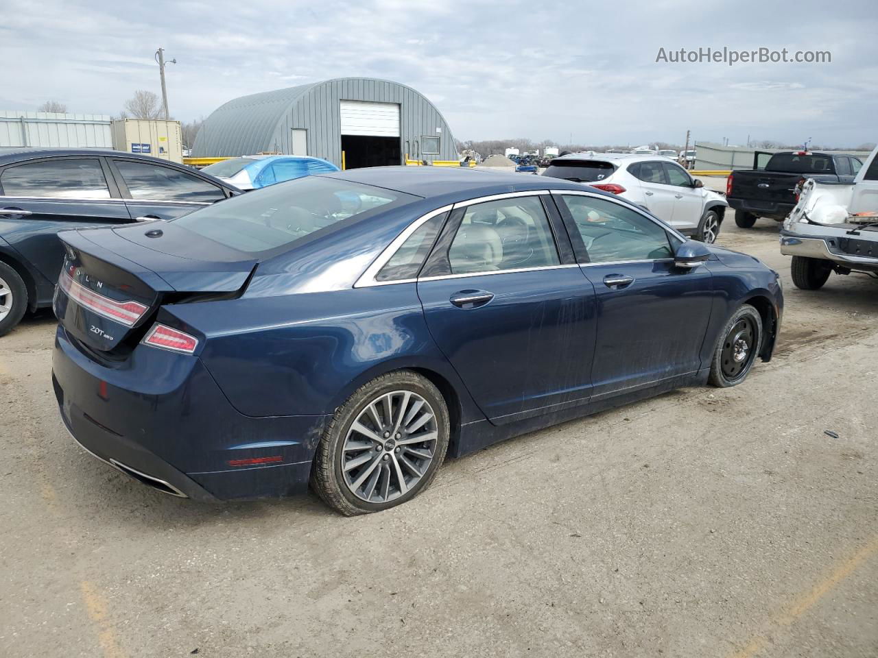 2017 Lincoln Mkz Select Синий vin: 3LN6L5D97HR641032