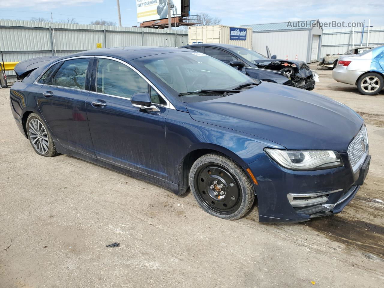 2017 Lincoln Mkz Select Blue vin: 3LN6L5D97HR641032