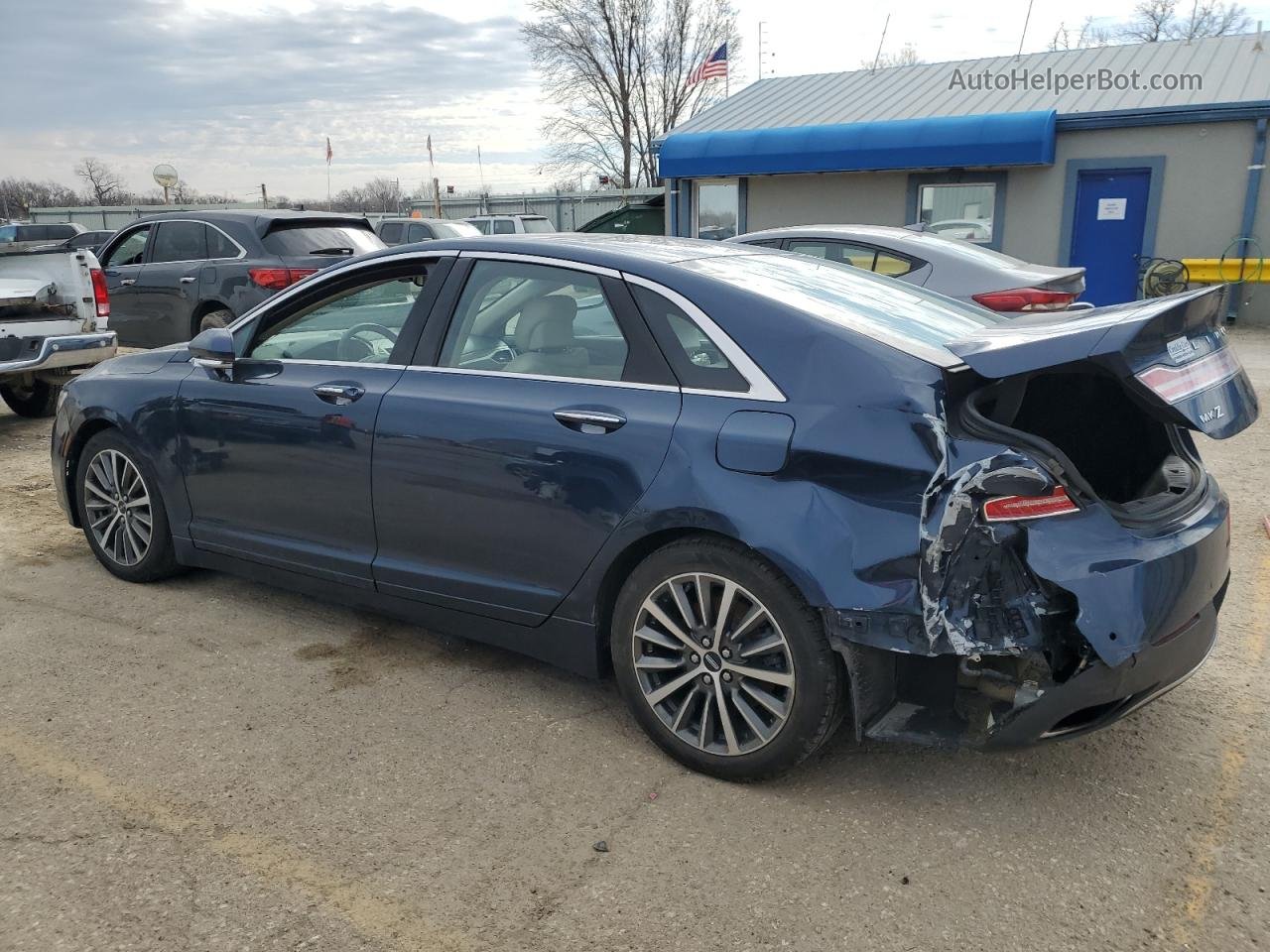 2017 Lincoln Mkz Select Синий vin: 3LN6L5D97HR641032