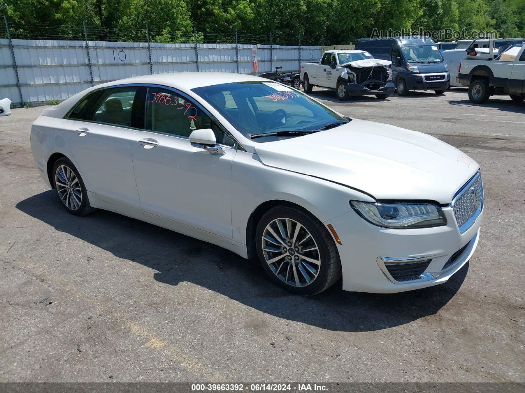 2017 Lincoln Mkz Select White vin: 3LN6L5D98HR601400