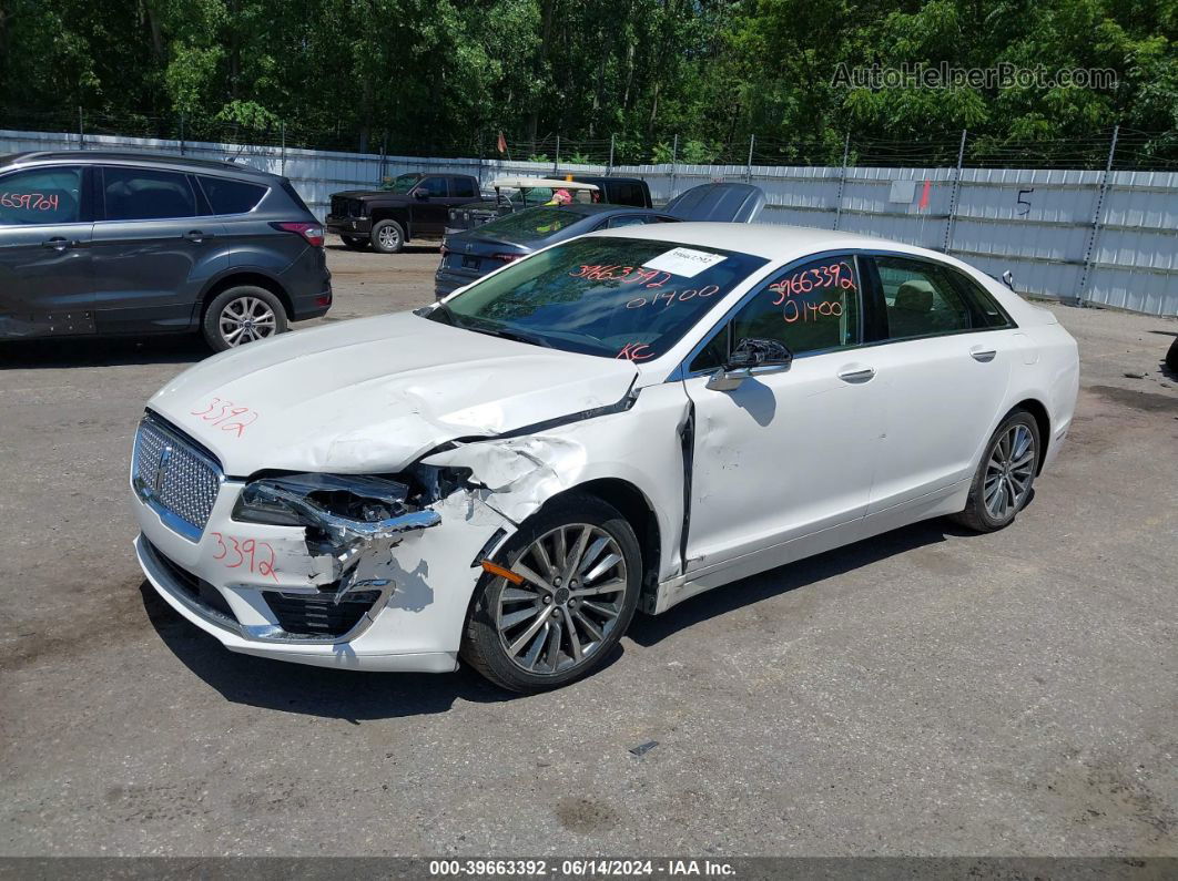 2017 Lincoln Mkz Select White vin: 3LN6L5D98HR601400