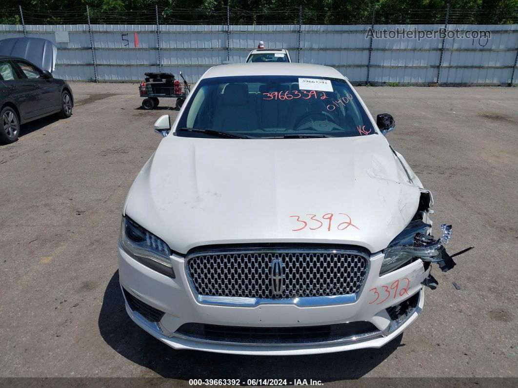 2017 Lincoln Mkz Select White vin: 3LN6L5D98HR601400