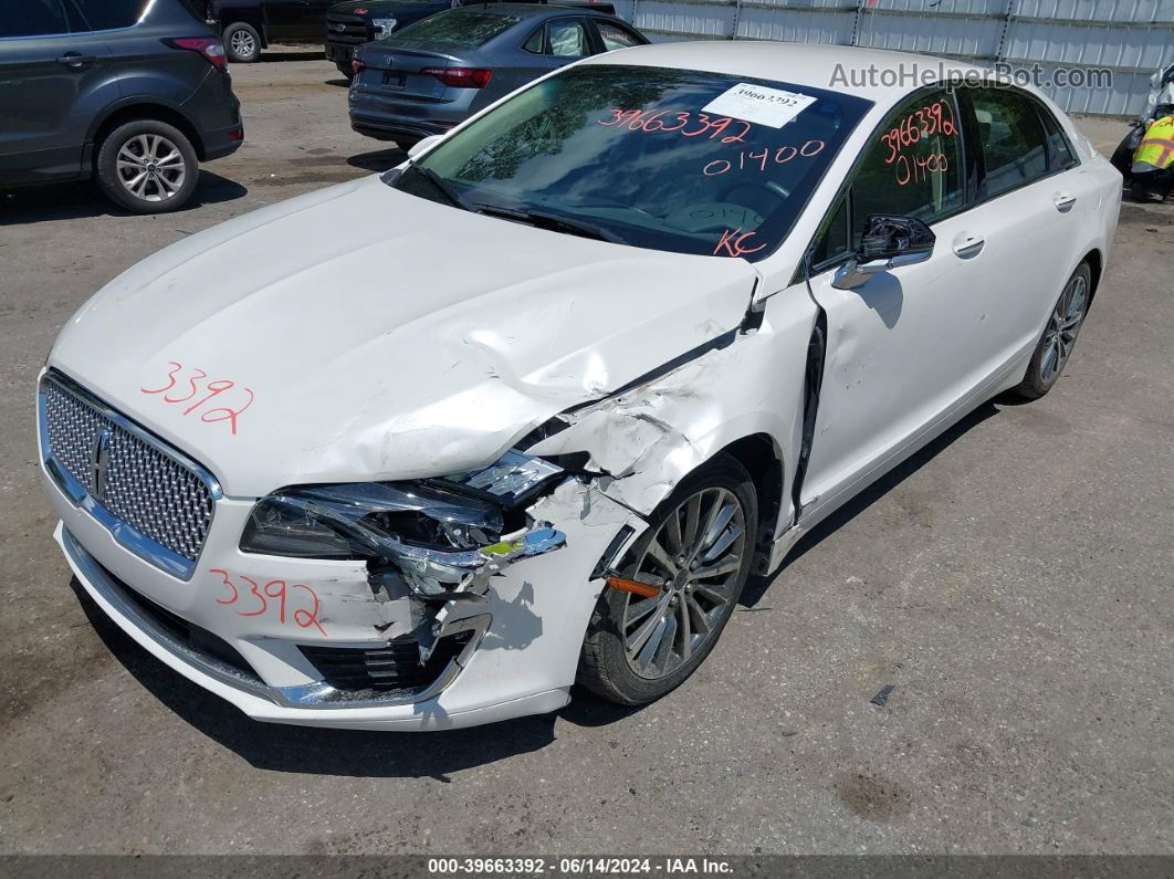 2017 Lincoln Mkz Select White vin: 3LN6L5D98HR601400