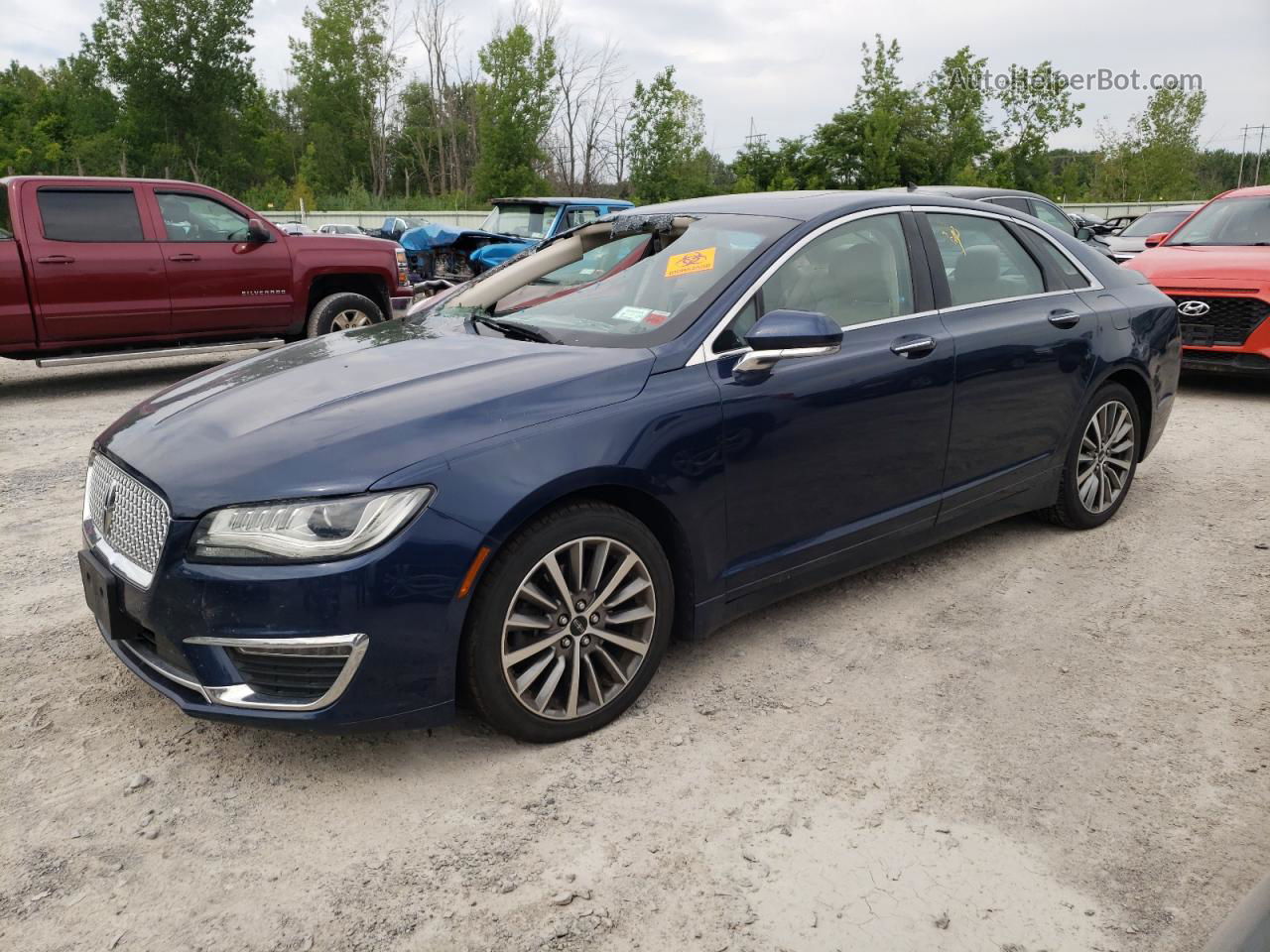 2017 Lincoln Mkz Select Blue vin: 3LN6L5D98HR614471