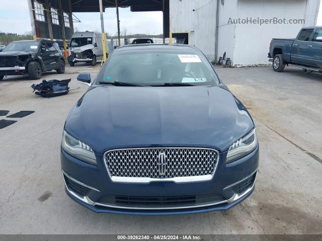 2017 Lincoln Mkz Select Dark Blue vin: 3LN6L5D98HR634767