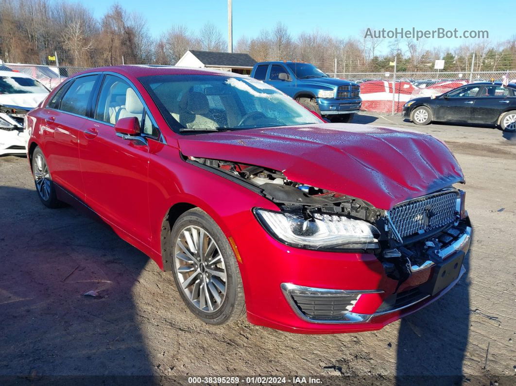 2017 Lincoln Mkz Select Red vin: 3LN6L5D98HR664187