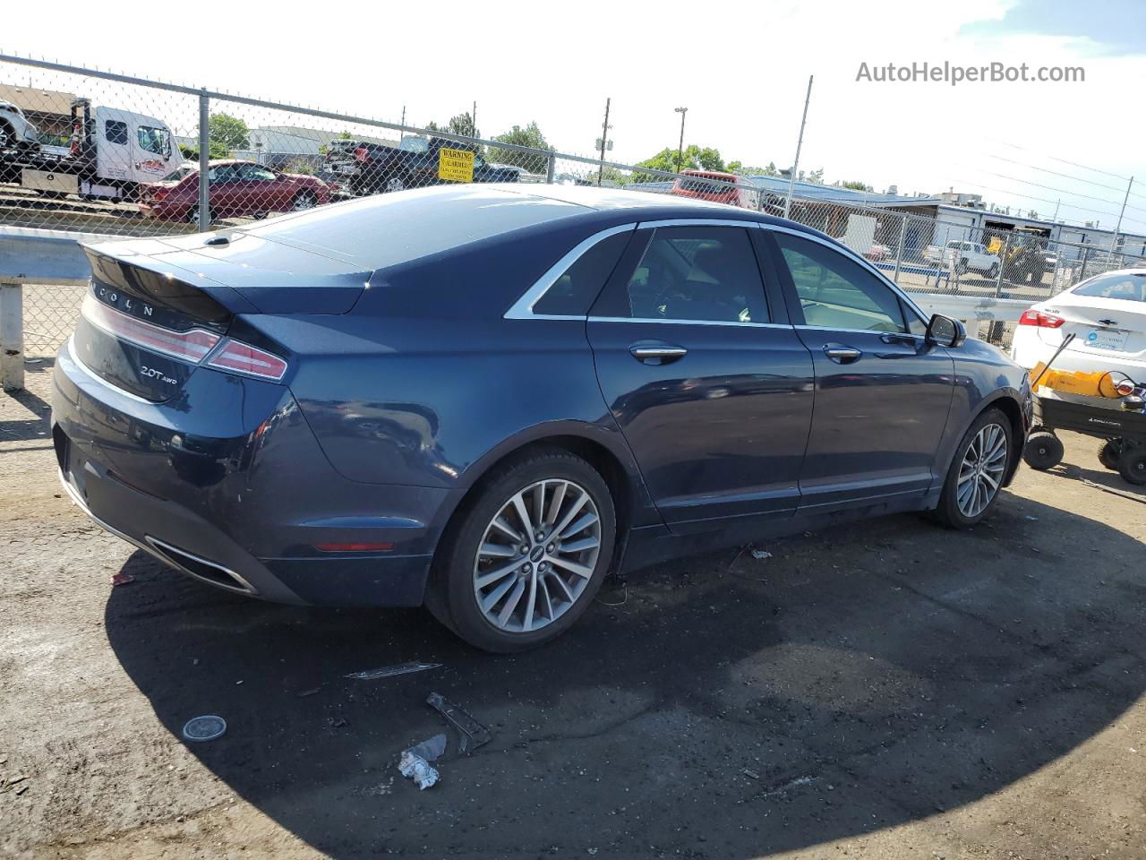 2017 Lincoln Mkz Select Синий vin: 3LN6L5D99HR663789